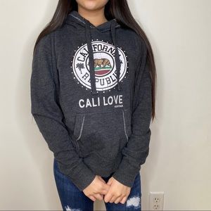CALI LOVE CALIFORNIA REPUBLIC Grey Hoodie